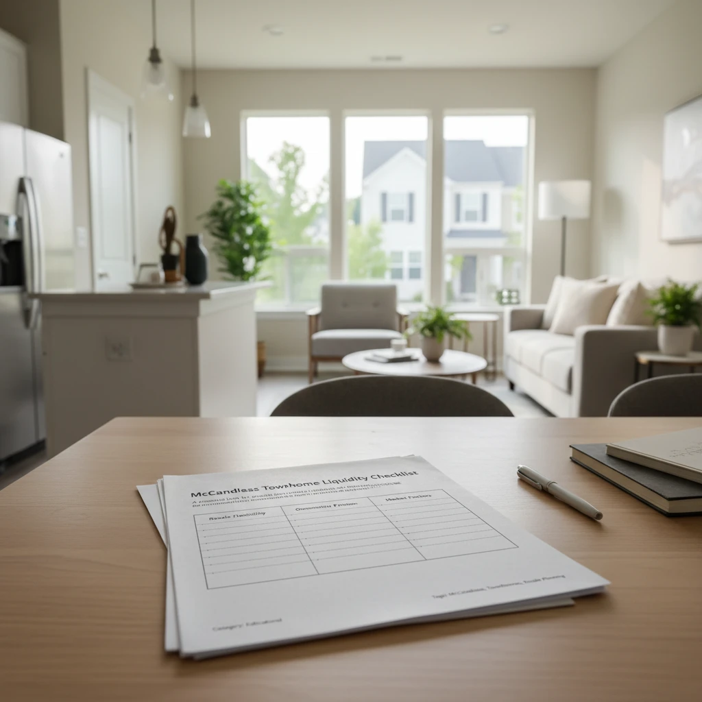 McCandless Townhome Liquidity Checklist